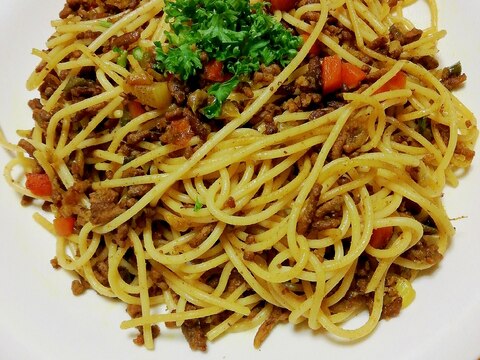 我が家のカレースパゲティー